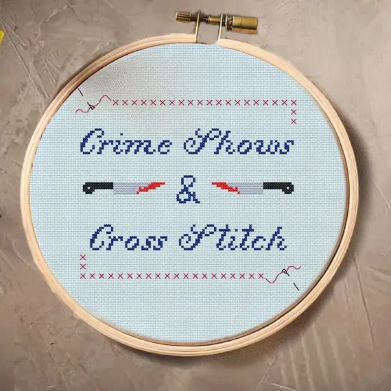 Crime Shows & Cross Stitch